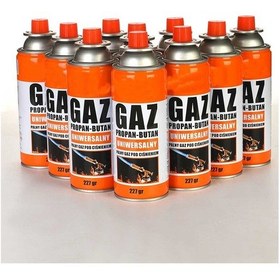 Resim Kamp Ocak Gazı Valfli Kartuş 227gr - 10 Adet 