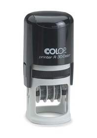 Resim Colop R30 Tarih Kaşe Tr Siyah Kasa Mavi Keçe - 30 MM 