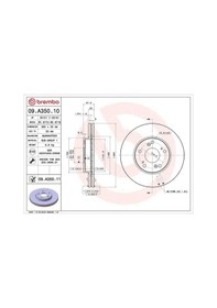 Resim Honda Civic 9 Fren Diski On 2013-2017 Brembo 09a35011 2adettir 
