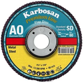 Resim Karbosan 180X22MM 7''x7/8'' Ao-40 Flap Disk 10 Adet 