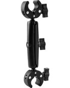 Resim Springsun Motosiklet İki Yönlü Krabi Klemensi - 30 Cm 12 İnç Bisikletli Selfie Çubuğu Tutucu 