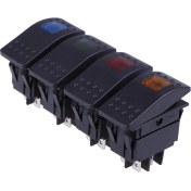 Resim Su Geçirmez Rocker Geçiş Anahtarı Araba Tekne Deniz Rocker Anahtarı Düğmesi 4pin Anahtarı Jessica (Yurt Dışından) 