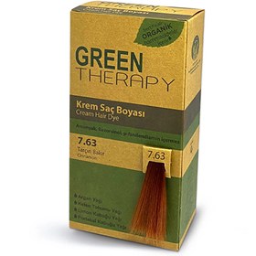 Resim Green Therapy Krem Saç Boyası 7.63 Tarçın Bakır 