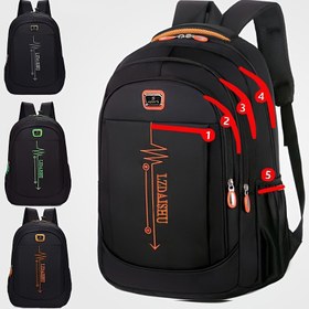 Resim Unisex Rahat Seyahat Sırt Çantası - Çok Bölmeli Büyük Kapasiteli Dayanıklı Naylon Çanta, Yastıklı Omuz Askılı ve Yan File Cebi ile Erkekler ve Kadınlar için Okul, İş, Dış Mekan (Siyah), İş Çantası | Şık Tasarım | Yastıklı Kayışlar, Seyahat için Sırt Çantası 