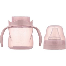Resim Mamajoo Kulplu Akıtmaz Eğitici Bardak Powder Pink 160 ML & Anti-K Pembe 