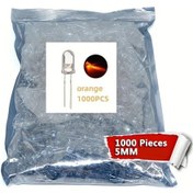 Resim Dashanshop 1000 Adet Ultra Parlak 5mm Led Ampul Turuncu Dıy Projeler Aydınlatma 