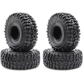 Resim Geeroyoo Trx4 Scx10 İçin 4 Adet 1.9 İnç Kauçuk Rc Araç Lastiği - 118mm Çap 