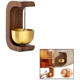 Resim Mıknatıslı Deprem Zili - Metal Dekoratif Kapı - Dolap Zili 4764 