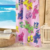 Resim Maxstyle Monokini Kadife Plaj Havlusu 70x160 Cm 