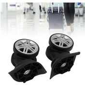 Resim Skycity Abs Malzeme 360 Derece Dönen Sessiz Çekirdekli Valiz Tekerlekleri, Kolay Kurulum, Evrensel Uyumlu, 1 Çift 5.9cm Çap 