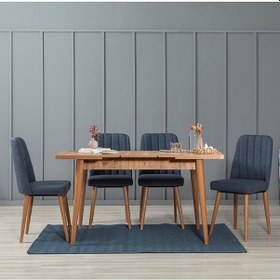 Resim Milano Medium Mutfak Masa Takımı Atlantik Lacivert 