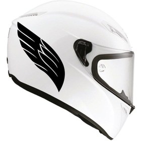 Resim Doğal Bizden DB Tek Renk Kanat ( Wing Helmet Stickers ) Kask Sticker Etiket Modeli 4 