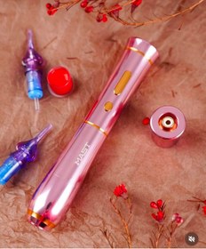 Resim MAST 1 Set P40 Wireless Kablosuz Power Supply Kalıcı Makyaj & Tattoo PMU Cihazı ( PINK ) 