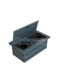 Resim Klip-line Bas-aç Priz Sistemi Antrasit 10.8300/3 