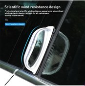 Resim Beyaz B Sütunu Kör Nokta Aynası Araç Dikiz Aynası Geniş Açılı Arka Koltuk Yardımcı Gözlem Aynası Güvenlik Sürüş 2pcs 