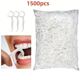 Resim Willowhaven 1500 Adet Diş İpi, Derin Temizlik Seyahat İçin Taşınabilir Hijyenik Diş İpi 