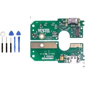 Resim Vestel Uyumlu Venüs V3 5010 Şarj Bordu Tamir Seti Hediye !!! 