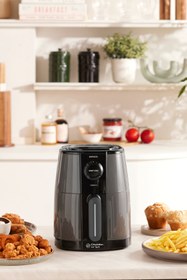 Resim Karaca Smart Cook 60 Dakikaya Kadar Zaman Ayarlı Compact Airfryer 