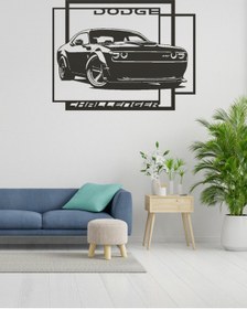 Resim Dodge Charger Araba Figürlü Metal Duvar Tablosu 