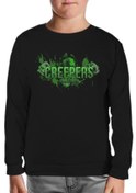 Resim Minecraft - Creepers Siyah Çocuk Sweatshirt 