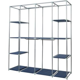 Resim Teknor Prado Double Askılıklı Çelik Profilli Bez Dolap Gri 