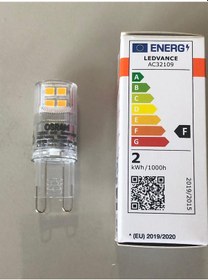 Resim Osram G9 Led 1,9w 20w 200 Lümen 2700 Kelvin Sarı 15,000 Saat 
