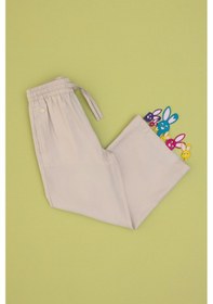 Resim U.S. Polo Assn. Kız Çocuk Bej Loose Fit Modal Karışımlı Kanvas Pantolon 50309120-VR011 