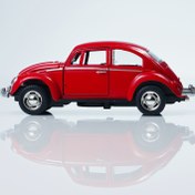 Resim 1967 Klasik Beetle Bug Retro 1/32 Ölçekli Metal Döküm Geri Çekilebilir Araba Model Oyuncak, Taşıma, Alaşım Yarış Arabası, Ev Partisi Dekoru, Araç Süsü, Hediyeler için Uygun 