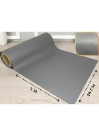 Resim Almital Açık Gri Kumaş Desenli Çekmece İçi Kaydırmaz Halı 48 cm x 5 Metre, dolap içi raf örtüsü 