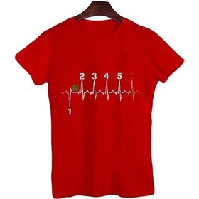 Resim Kuclut Erkek Motosiklet Vites 1n23456 Kalp Atışı Ekg Baskılı Kısa Kollu T-shirtgökyüzü Mavi 