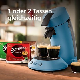 Resim Philips Senseo Original Plus Kahve Pedi Makinesi - Kahve Sertliği Seçimi ve Artırma Teknolojisi - Standard / Soft Red 