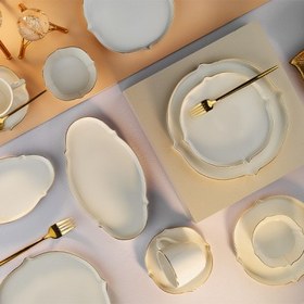 Resim Aryıldız Lavinia Gold 32 Parça 6 Kişilik Kahvaltı Takımı 