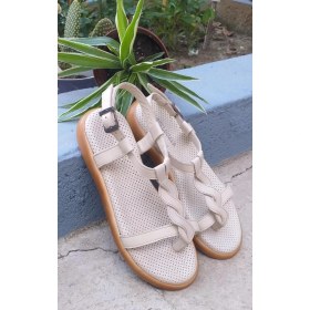 Resim Bags Shoes Bulldozer 221747 Kadın Hakiki Deri Parmak Arası Sandalet 