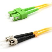 Resim Cabex Sc/apc 'den St/upc 'ye Dublex Fiber Optik Patchcord Singlemode 2 Mt 