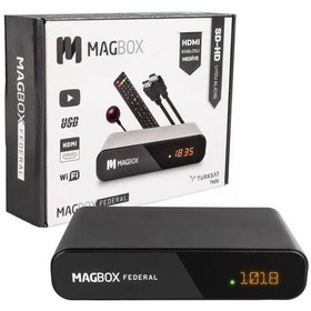 Resim MAGBOX FEDERAL MİNİ HD + SCART TKGSLİ UYDU ALICISI 
