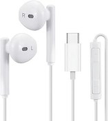 Resim iPhone 15/16 Serisi Pro Max/Plus ve Samsung S24/S25 ve Google Pixel Sound için USB-C Kablolu Kulaklıklar, Dahili Mikrofon, Kulak İçi Kulaklıklar 