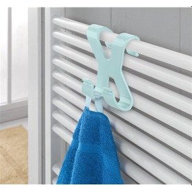 Resim İt Pratik Kolay Taşımabilir Havlupan 2 Kancalı Banyo Askısı Siyah 
