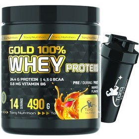 Resim Torq Nutrition Gold Whey Protein Mango Aromalı 490 Gr 