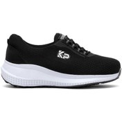 Resim KİNG PAOLO King Paolo H5179 Kameli Krakers Kadın Klasik Sneaker Siyah 