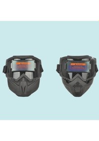 Resim Fastbuy Dinosaur Otomatik Kararan Kaynak Maskesi, Ayarlanabilir Bant, Bölünmüş Tip, Darbeye Dayanıklı, Ayrılabilir Yüz Koruy 