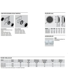 Resim Soler&Palau Cam Veya Duvara Mutfak Banyo Salon Havalandırma Fanı Maks. Debi 600 M3/h Fan Hcm 180N 