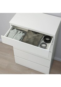 Resim 5 Çekmeceli Şifonyer, Kullen Meridyendukkan Beyaz Renk 70x112 Cm Komodin 