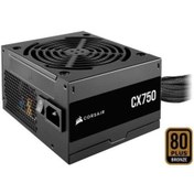 Resim Corsair 750W 80+ BRONZE CX750 CP-9020279-EU POWER SUPPLY 