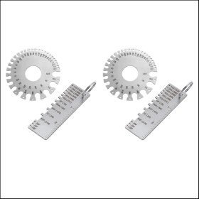 Resim Dadata 4 Paket Çelik Kaynak Göstergesi Kaynak Göstergesi Muayene Aracı Kablo Boyutları Kalınlık Göstergesi (Yurt Dışından) 