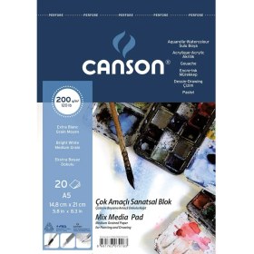 Resim Canson Çok Amaçli Resim Bloklari 200GR A5 20YP Üstten Spiralli Resim Defteri 