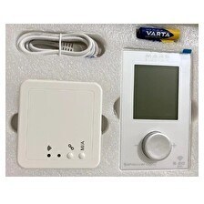 Resim Mars Elektrik S20 Wi-Fi Beyaz Dijital Kablosuz Oda Termostatı 