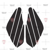 Resim Stripe Karbon Depo Yan Pad Universal Carbon Yan Pad Sticker Redl 