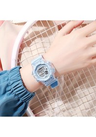 Resim Elmpaly Unicorn Alarm Clock Spor Saati - Öğrenci Ve Çiftler İçin Silikon Bileklik, Mavi Diğer 