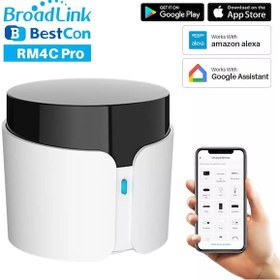 Resim Broadlink Bestcon Rm4C Pro Wıfı Ir Rf Akıllı Uzaktan Kumanda 