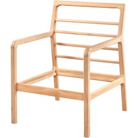 Resim Mobilya Baba Mutki Berjer Cilasız Ham Ahşap 